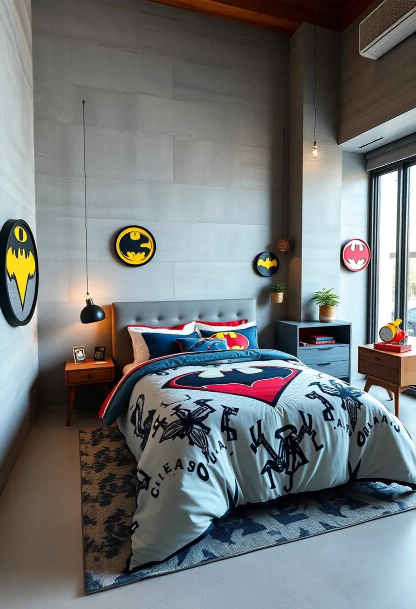 Heroic Bedding Sets Showcasing Symbols, Emblems, and Action Scenes for a Restful Yet Exciting Sleep Space