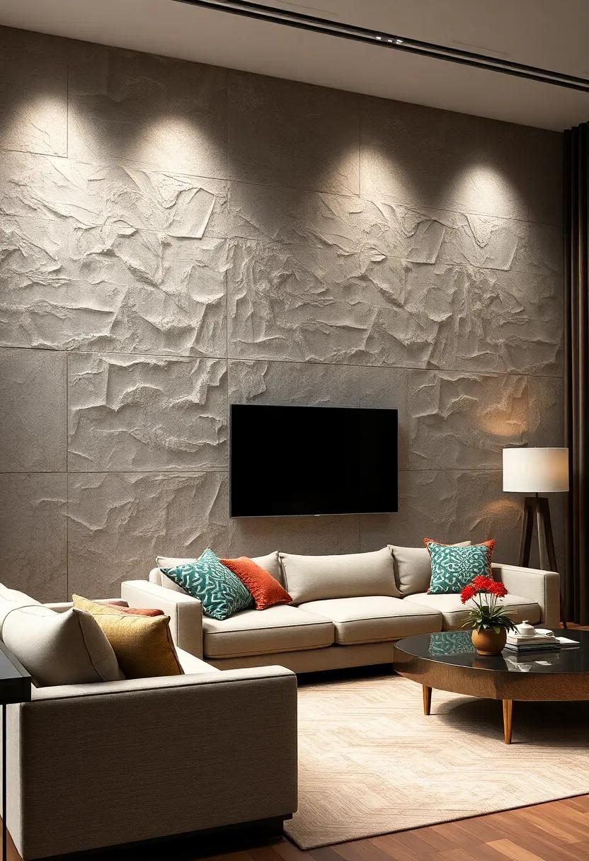 Frosted Glass Inspired Textured Walls with Translucent Visual Effects Infusing Modern Elegance