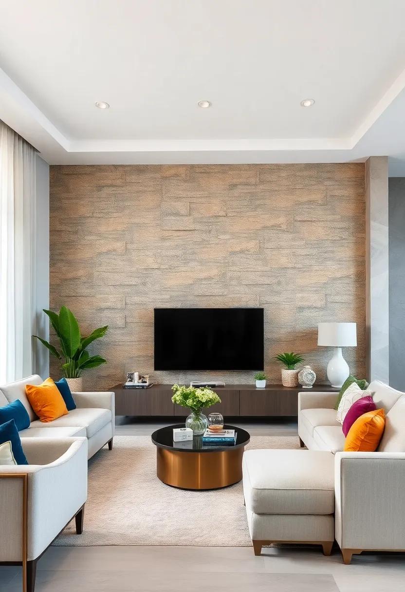 Intricate Geometric Patterns Adding Depth and Character to a Modern Accent Wall Design