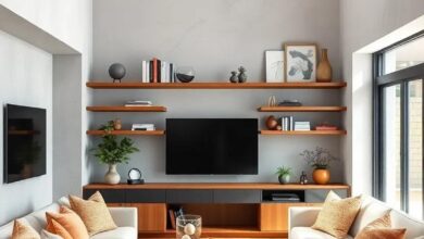 Effortless Elegance: Simple Shelving Ideas for a Clean Living Room Look