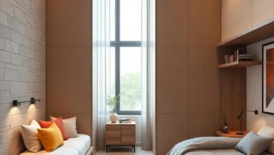 Maximizing Space: Modern Shared Bedrooms with Smart Partitions and Storage