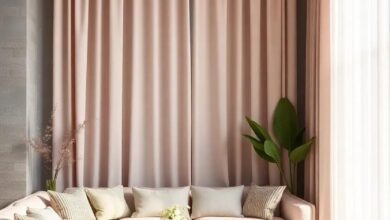 Gentle Hues: Elevate Your Living Room with Soft Pastel Curtains