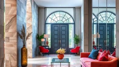 Reflective Elegance: Transforming Entryways with Mirrored Walls