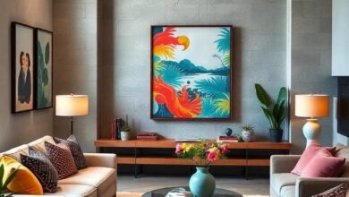 Mixing Styles: How to Decorate Your Living Room with Eclectic Art Flair