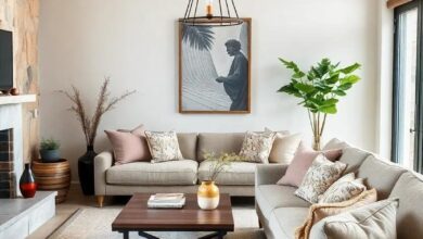 Cozy Charm: Embracing Rustic Style with Plush Cushions in Your Living Room