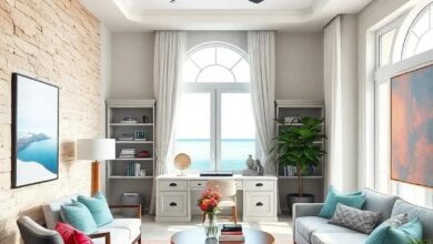 Seaside Sophistication: Inspiring Luxury Coastal Home Office Designs