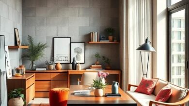 Crafting Creativity: The Art of a Modern Eclectic Home Office Space