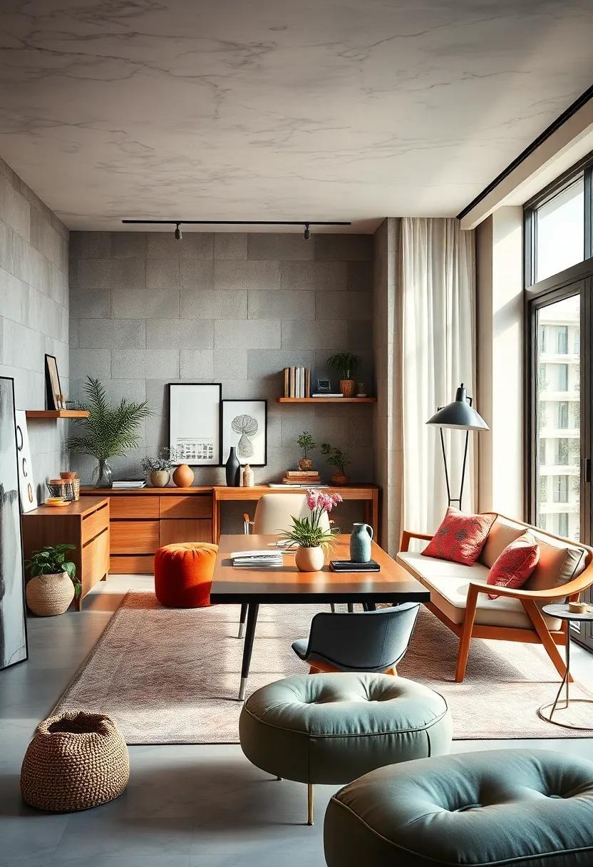 Crafting Creativity: The Art of a Modern Eclectic Home Office Space