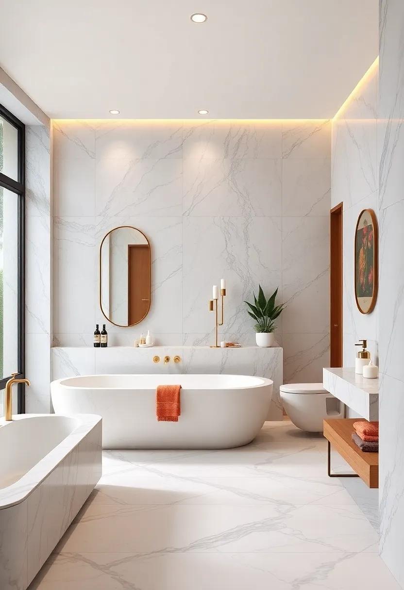 Elegant Bathroom Design Ideas Featuring Luxurious Marble Surfaces