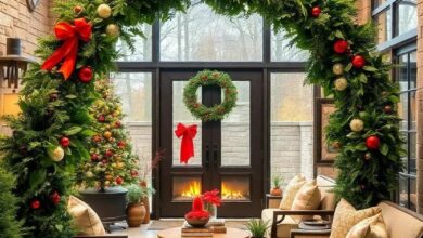 Enchant Your Entryway: Creating a Front Yard Christmas Living Wreath Arch