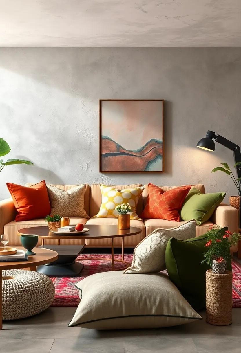 Harmonizing Contrast: The Art of Eclectic Rooms with Mismatched Pillows
