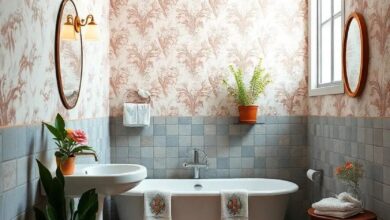 Timeless Charm: Exploring the Allure of Vintage Bathrooms with Wallpaper
