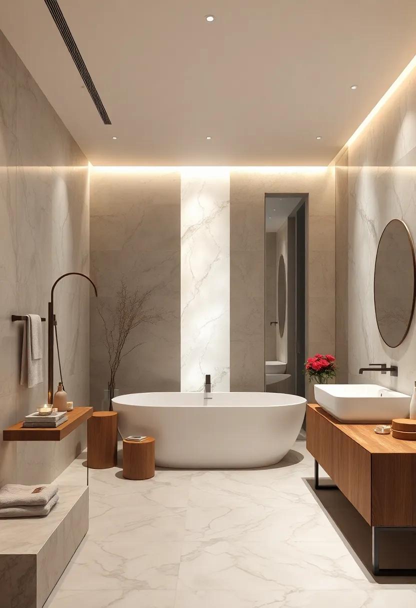 Illuminated Marble Slabs Backlit To Reveal Translucent Veining And Add An Ethereal Glow