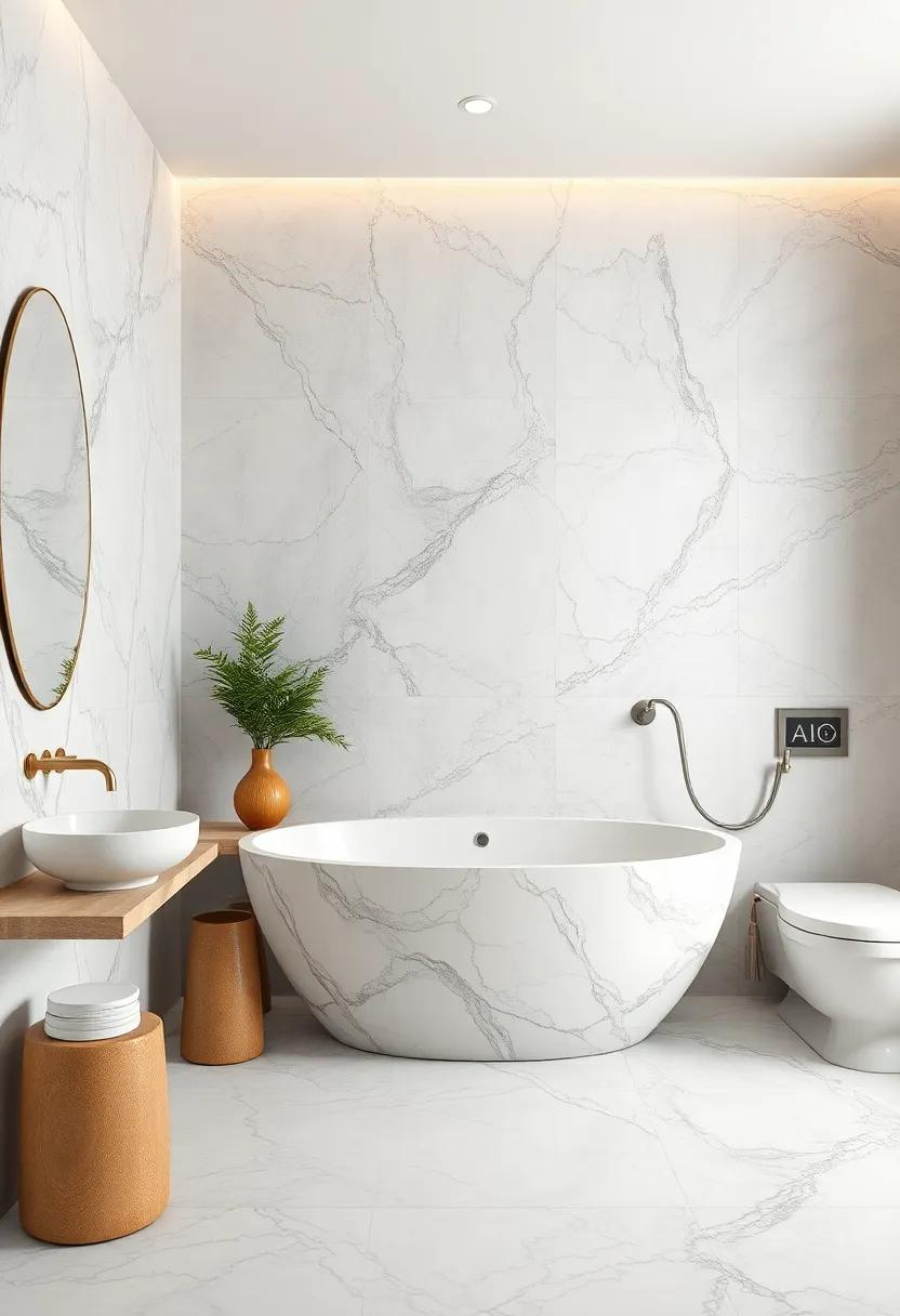 Mixed Marble Textures Combining Polished And Honed Finishes For A Balanced And Elegant Touch