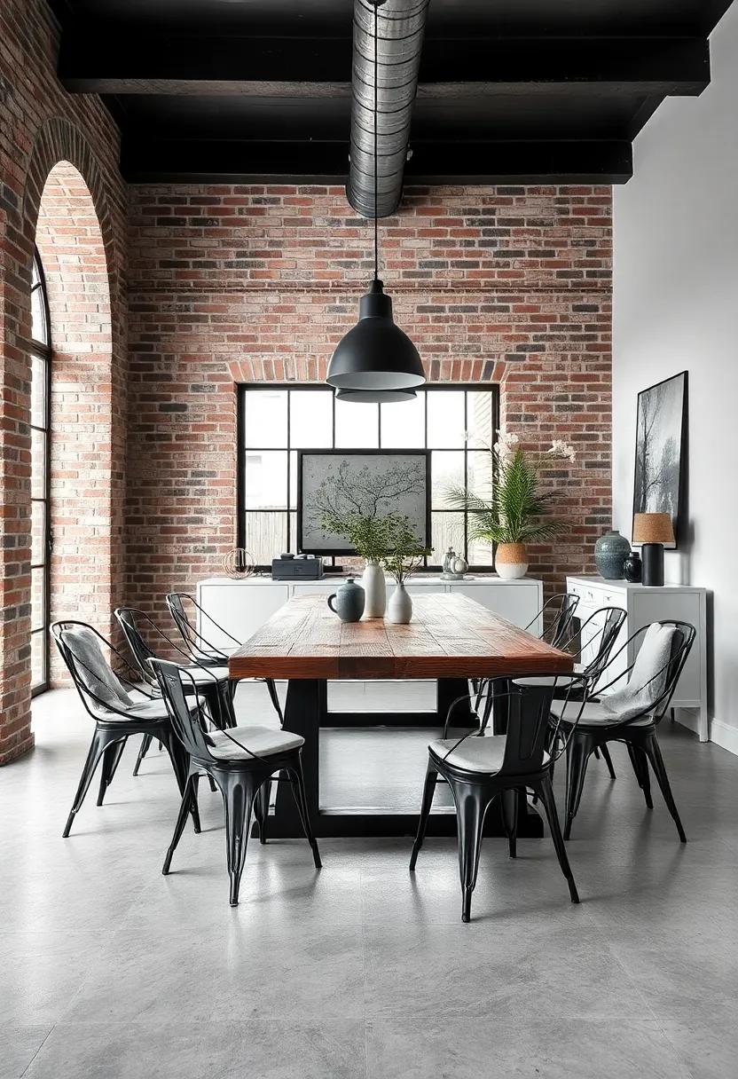 Classic Vintage Black and White Dining Space Featuring Ornate Chandeliers and Elegant Patterned Floor Tiles