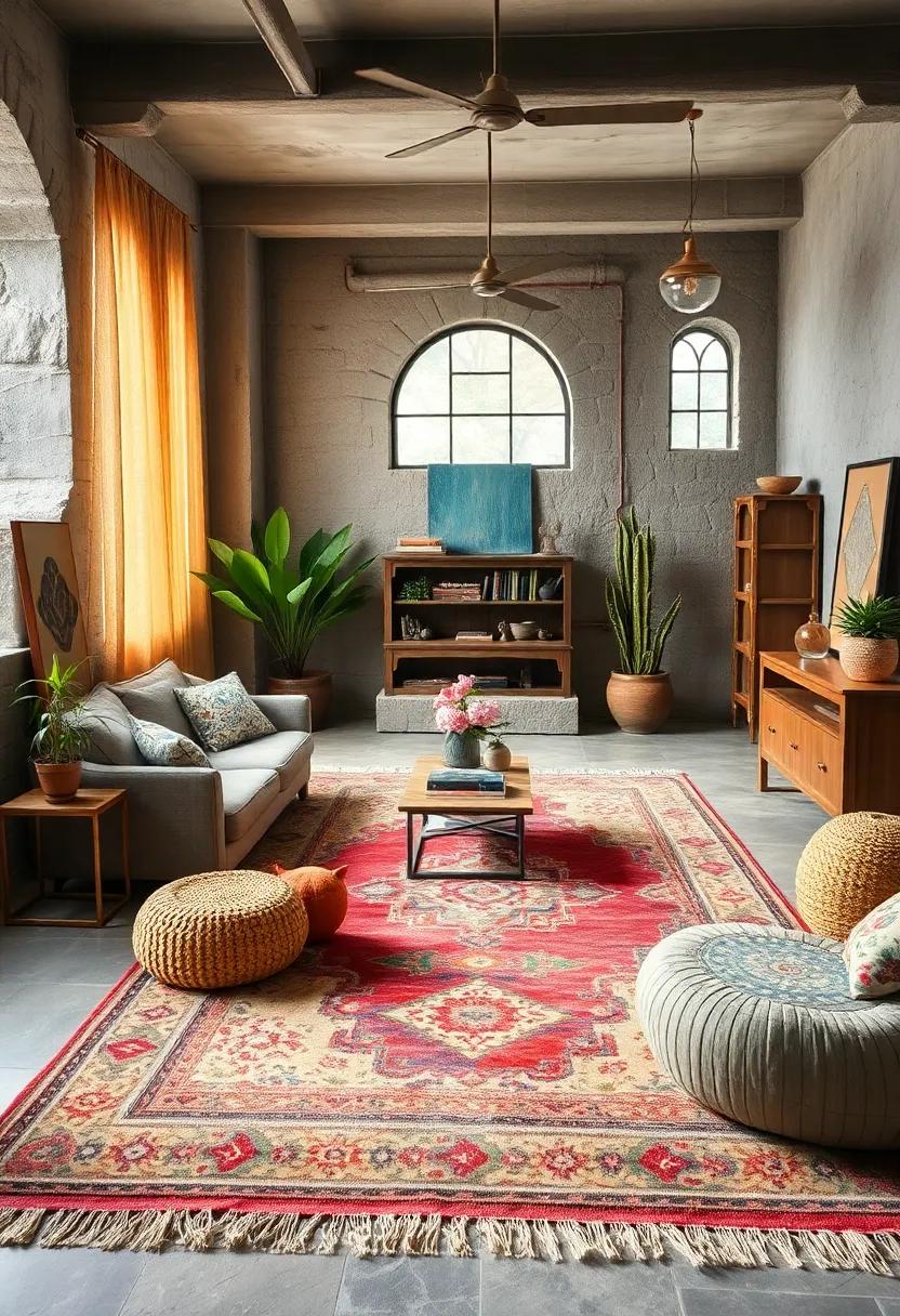 Rustic Charm and Timeless Stories Woven into Vintage Rugs Elevating Eclectic Home Decor