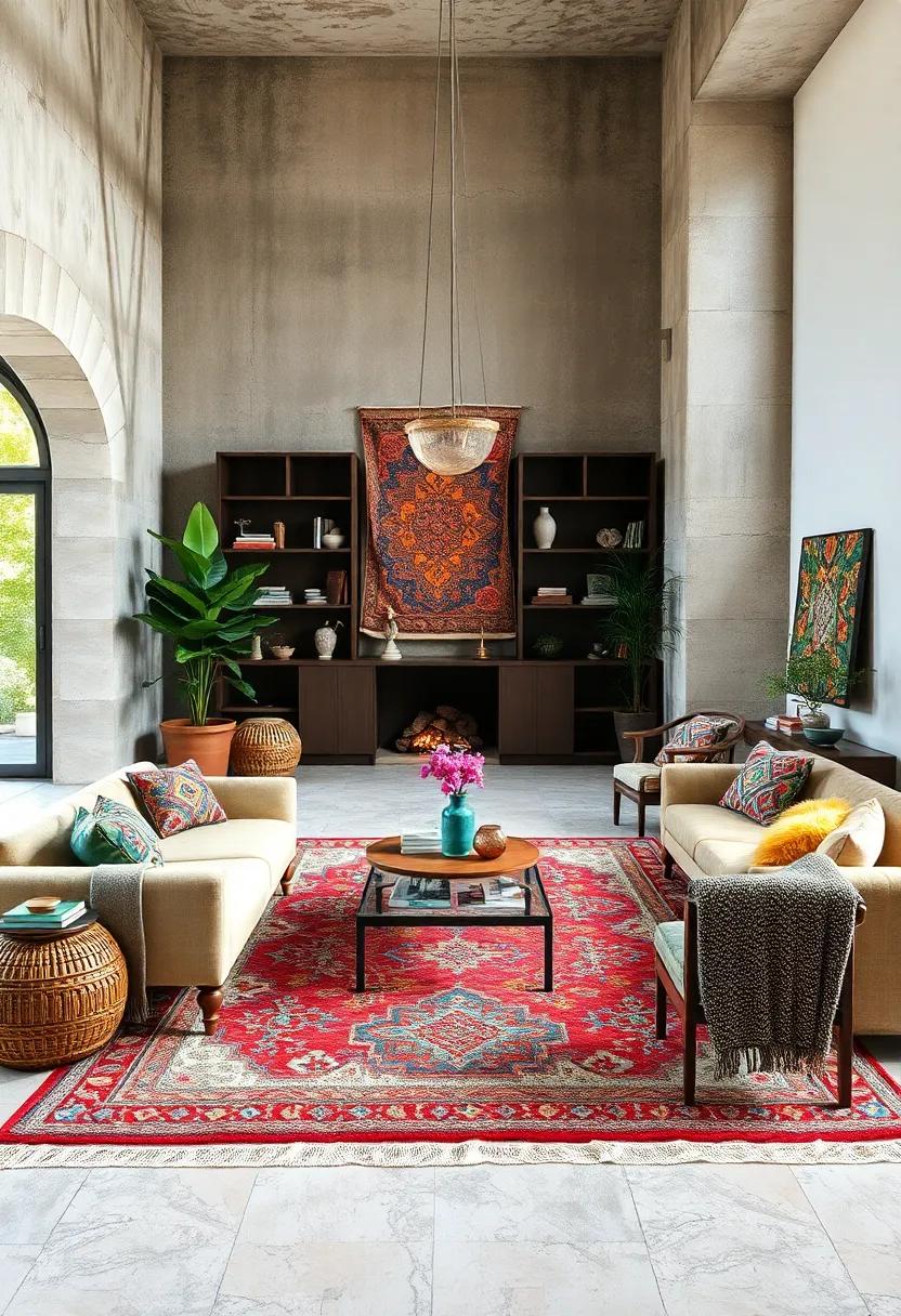 Curating Vintage Rug Collections for Boho Eclectic Spaces Highlighting Global Craftsmanship