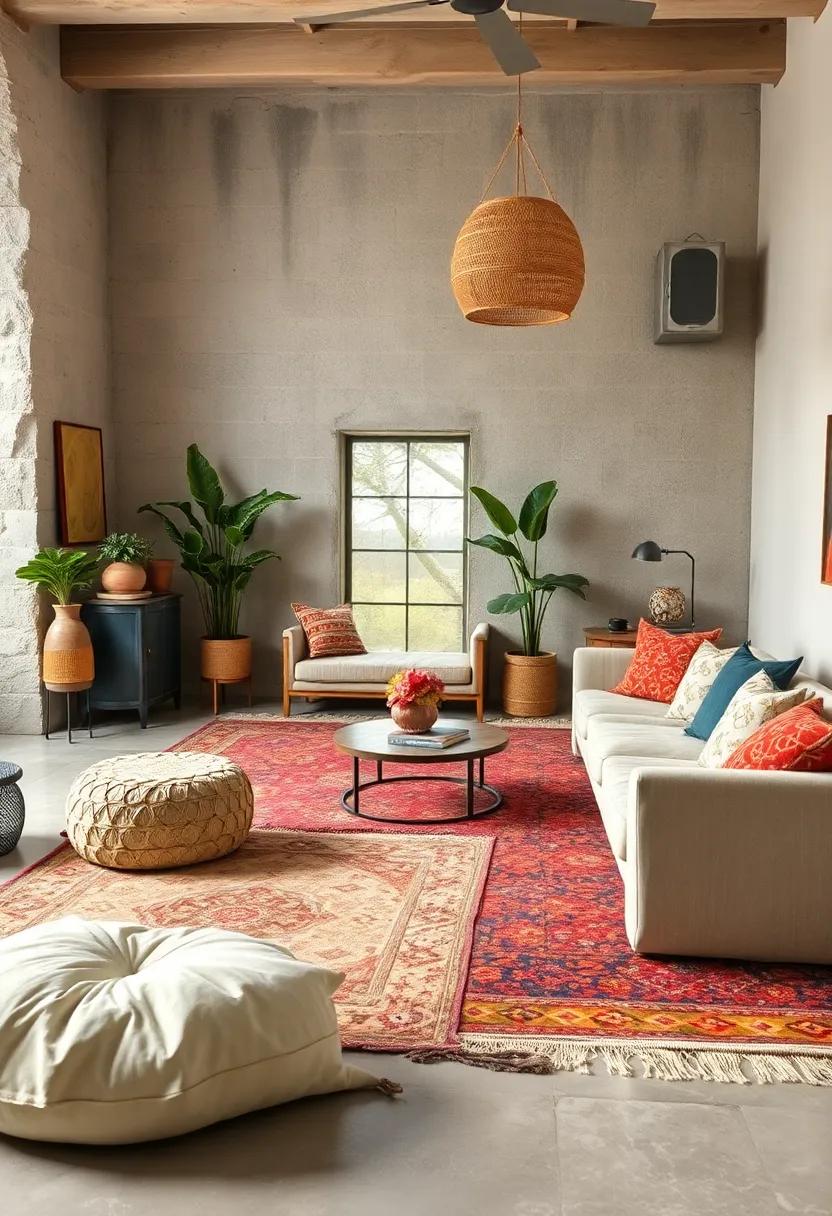 Mixing Textiles and Metals Alongside Vintage Rugs for Eclectic Texture Harmony
