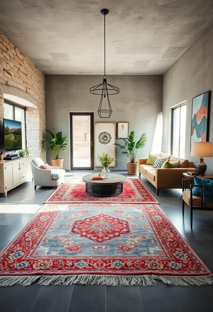 Luxurious Worn-In Look of Vintage Rugs Bringing Inviting Authenticity to Eclectic Interiors