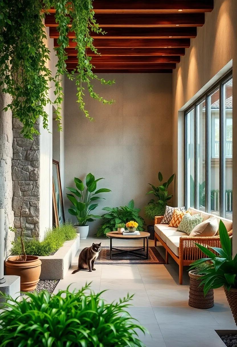 A Well-Designed Catnip Garden Nook Offering Shelter and Play for Outdoor Feline Friends