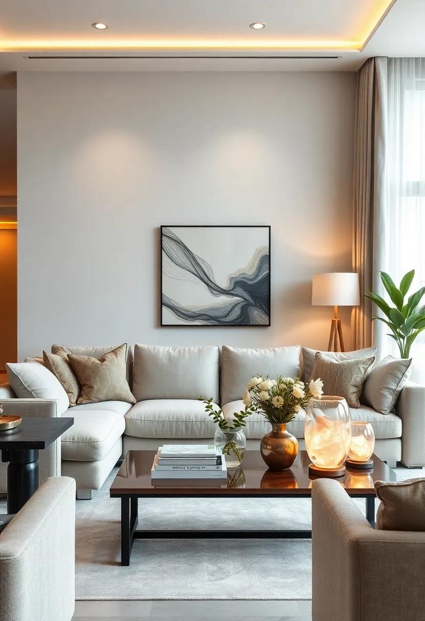 Soft Ambient Lighting Encased in Translucent Gemstone Lamps Producing Subtle Elegance