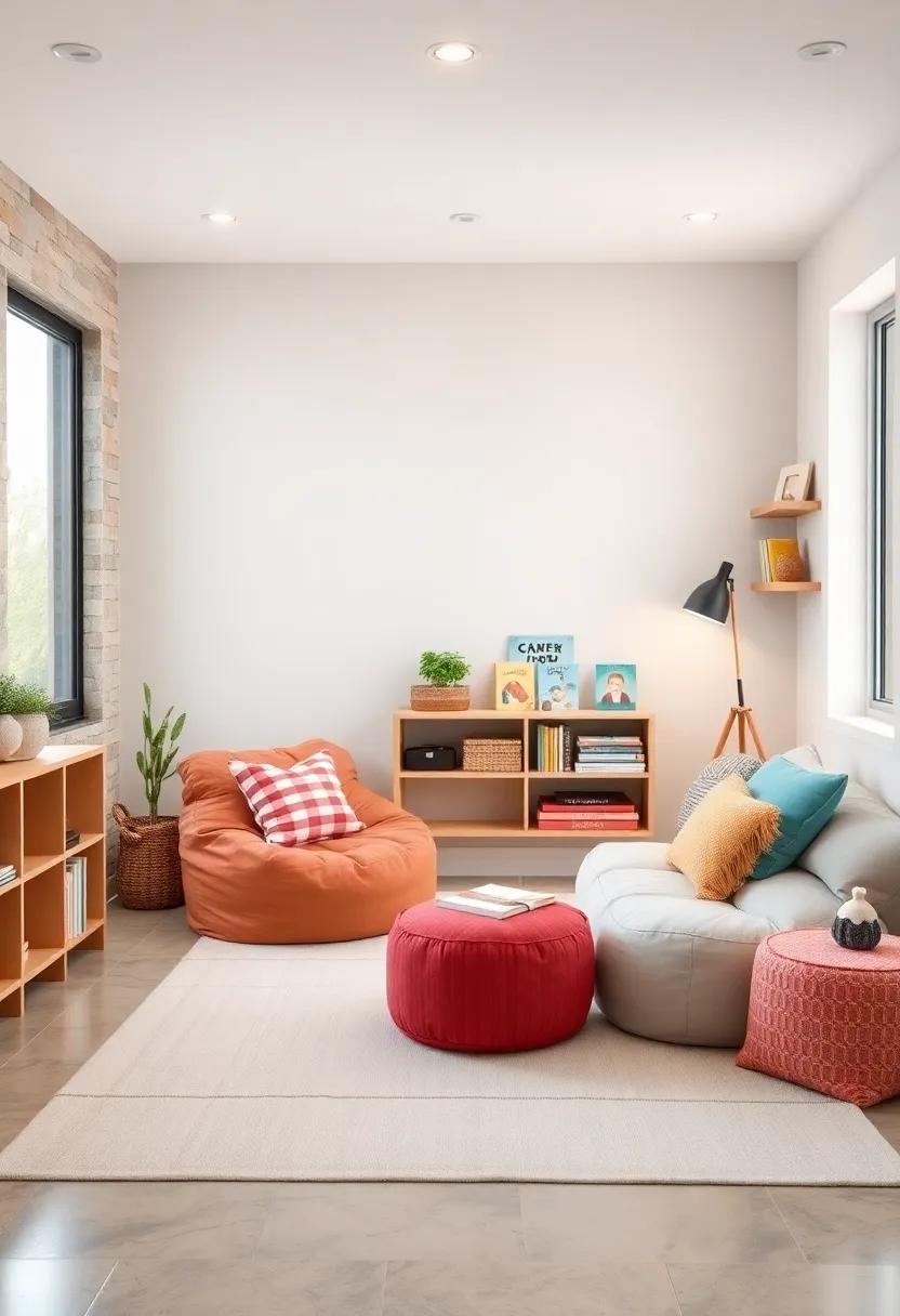 Layered Textures With Plush Rugs, Cushions, and Throws for a Snuggly, Comfortable Toddler Area