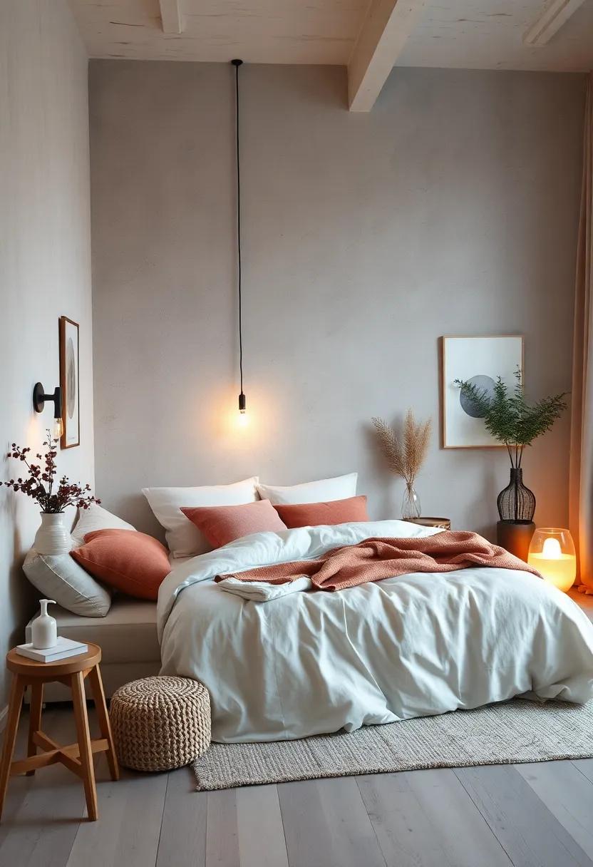 Neutral Color Palette Featuring Soft Whites, Grays, and Pastels to Inspire Tranquility