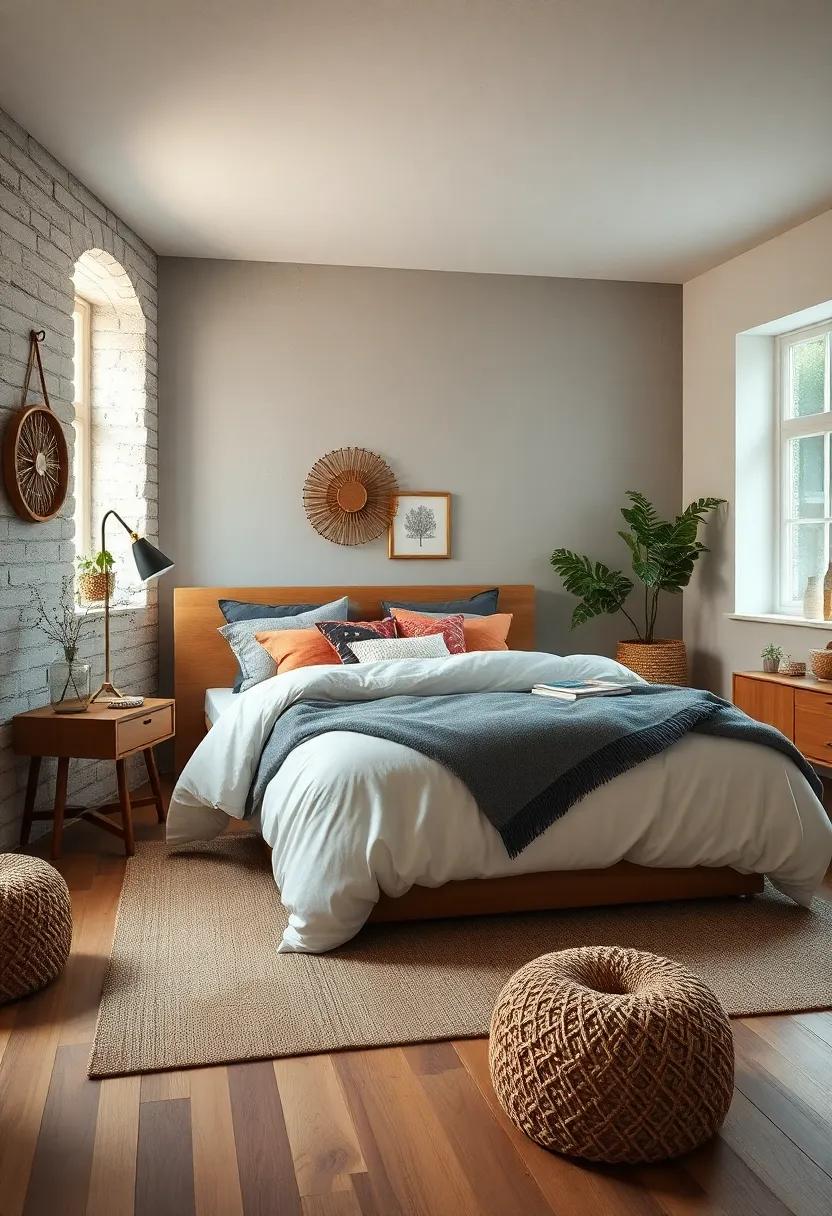 Curated Mix of Vintage and Modern Elements Shaping a Timeless and Cozy Bedroom Style