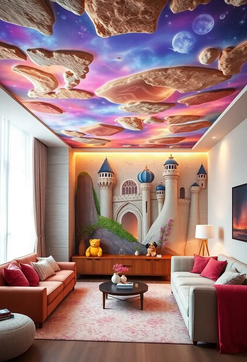 Storybook Fairytale Scenes of Enchanted Castles and Magical Creatures Painted in Soft Glows