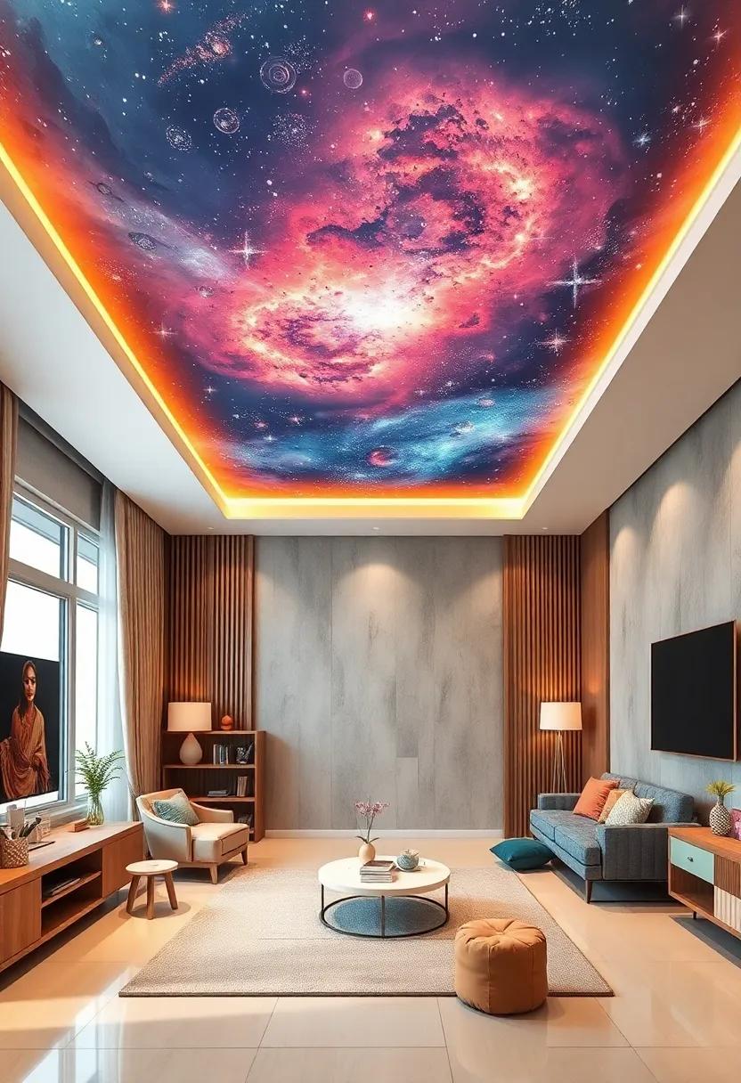 Cosmic Galaxy Ceilings Sparkling with Stars Planets and Nebulas for Little Space Explorers