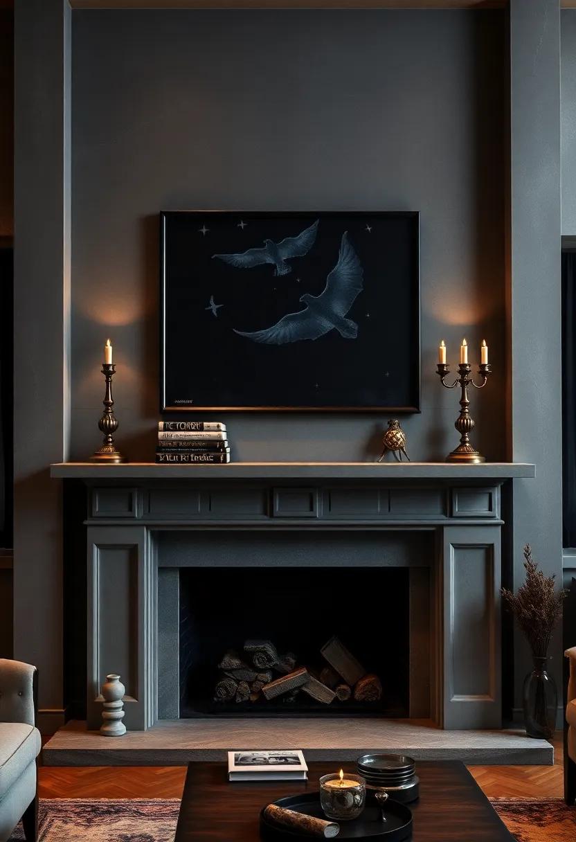 Warm Leather Armchairs Paired With Soft Wool Throws and Weathered Brass Lamps in a Cozy Nook