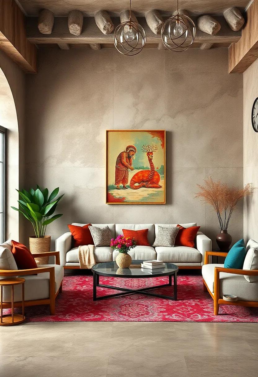 Showcasing Cultural Diversity through Handcrafted Artifacts and Paintings in Your Space