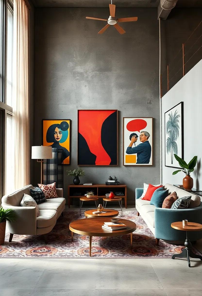 Using Vintage Posters and Modern Graphic Prints to Express Eclectic Urban Sophistication