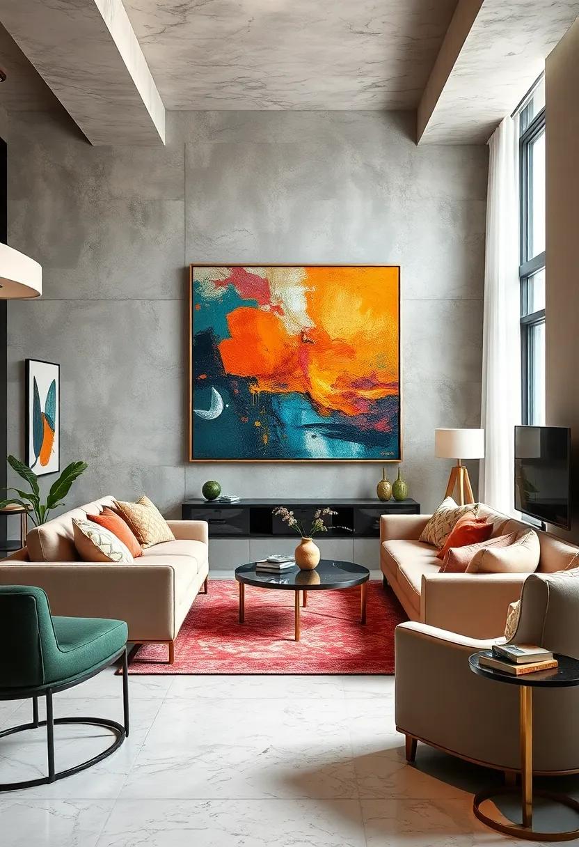 Juxtaposing Contemporary Digital Art with Traditional Paintings for a Futuristic Eclectic Look