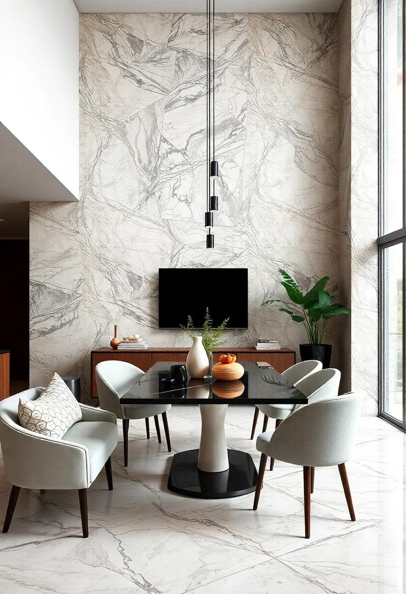 Exquisite Marble Effect Wallpapers Adding the Illusion of Stone and Elegance Without Installation Hassles