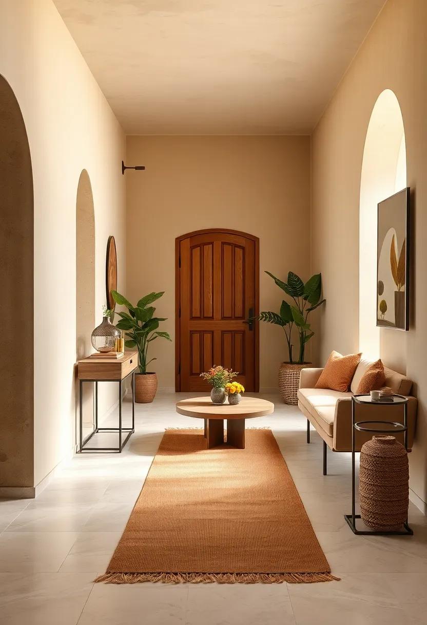 Creamy Latte Walls and Soft Wool Runners Set an Inviting Earthy Backdrop for Family Gatherings