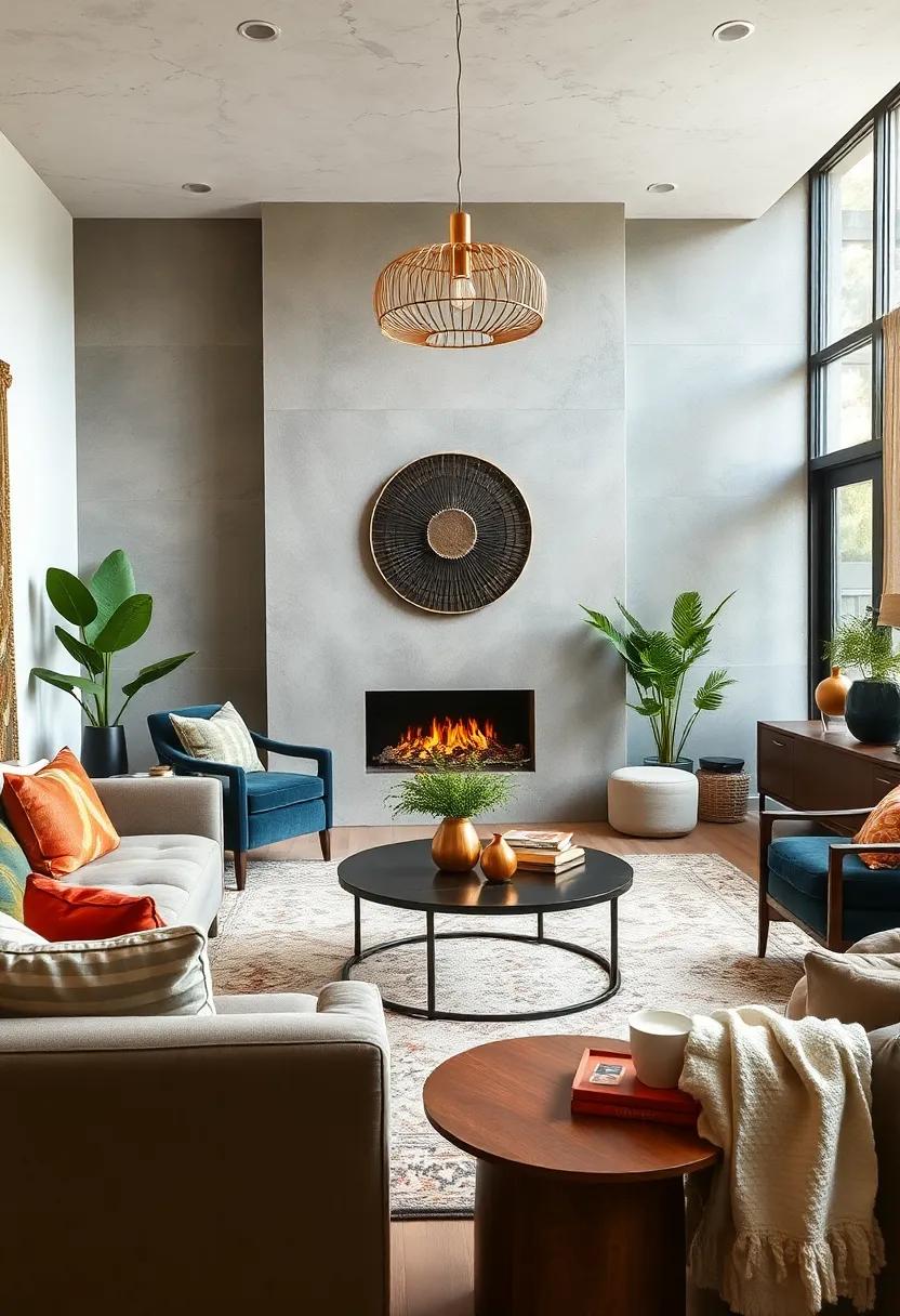 Mixing Metallic Accents and Natural Elements to Add Contrast and Character to a Cozy Room Design