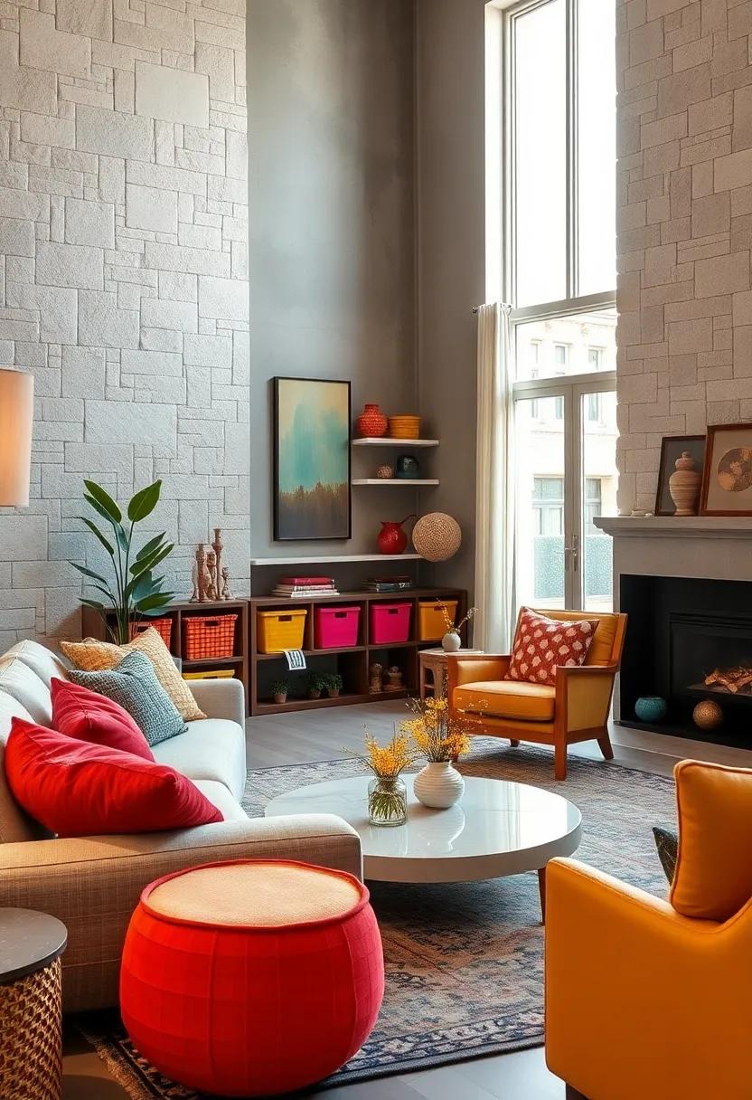 Open Storage Featuring Colorful Baskets and Unique Containers That Blend Function and Style