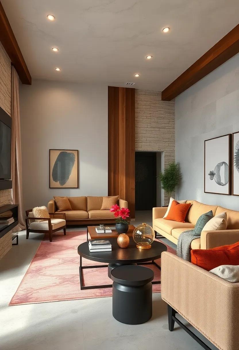 Combining Rustic Elements Like Reclaimed Wood with Sleek Contemporary Pieces to Craft Warmth and Edge