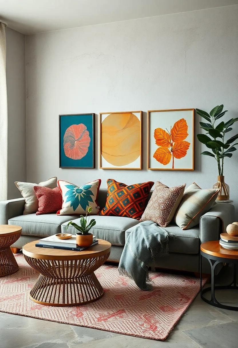 The Balance of Symmetry and Randomness in Pillow Groupings That Define Eclectic Style