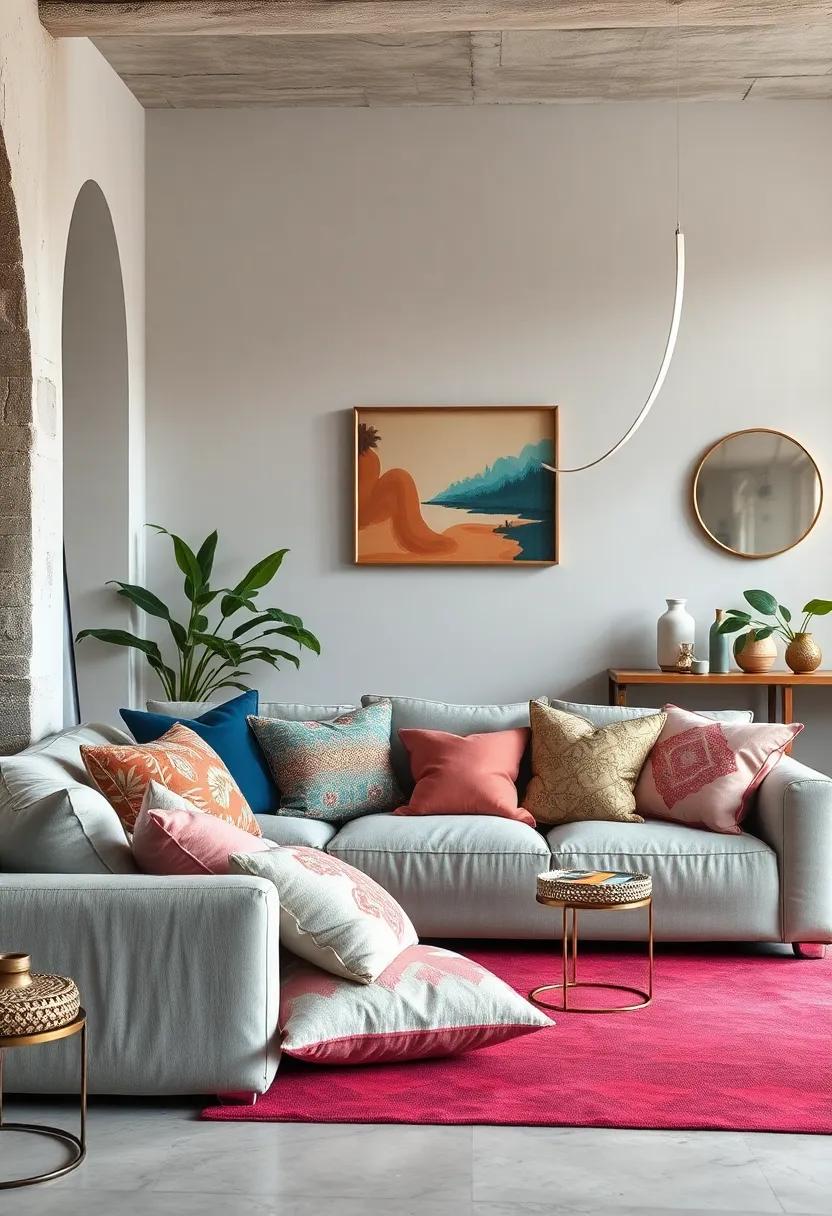 Gentle Pastels Interwoven With Bold Jewel Tones Enhance the Eclectic Atmosphere Uniquely