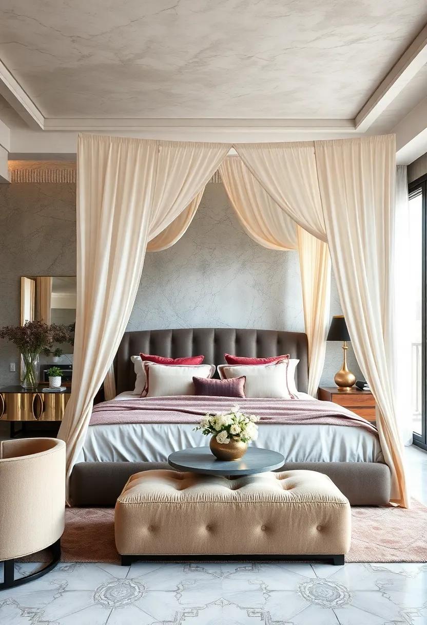 Exquisite Canopy Bed Designs Draped With Flowing Fabrics for a Regal, Comfortable Feel