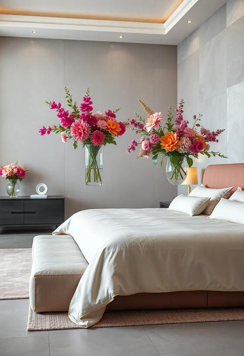 Floral Arrangements in Crystal Vases Enhancing Natural Beauty and Elegant Ambiance