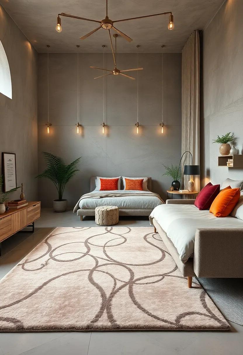 Plush Area Rugs With Subtle Geometric Designs Adding Comfort and Understated Style