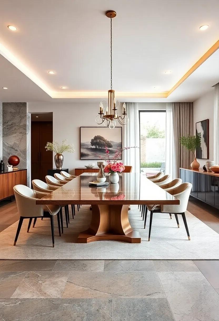 Elegant Extendable Tables Designed for Formal Dining Rooms Balancing Opulence and Practical Expansion