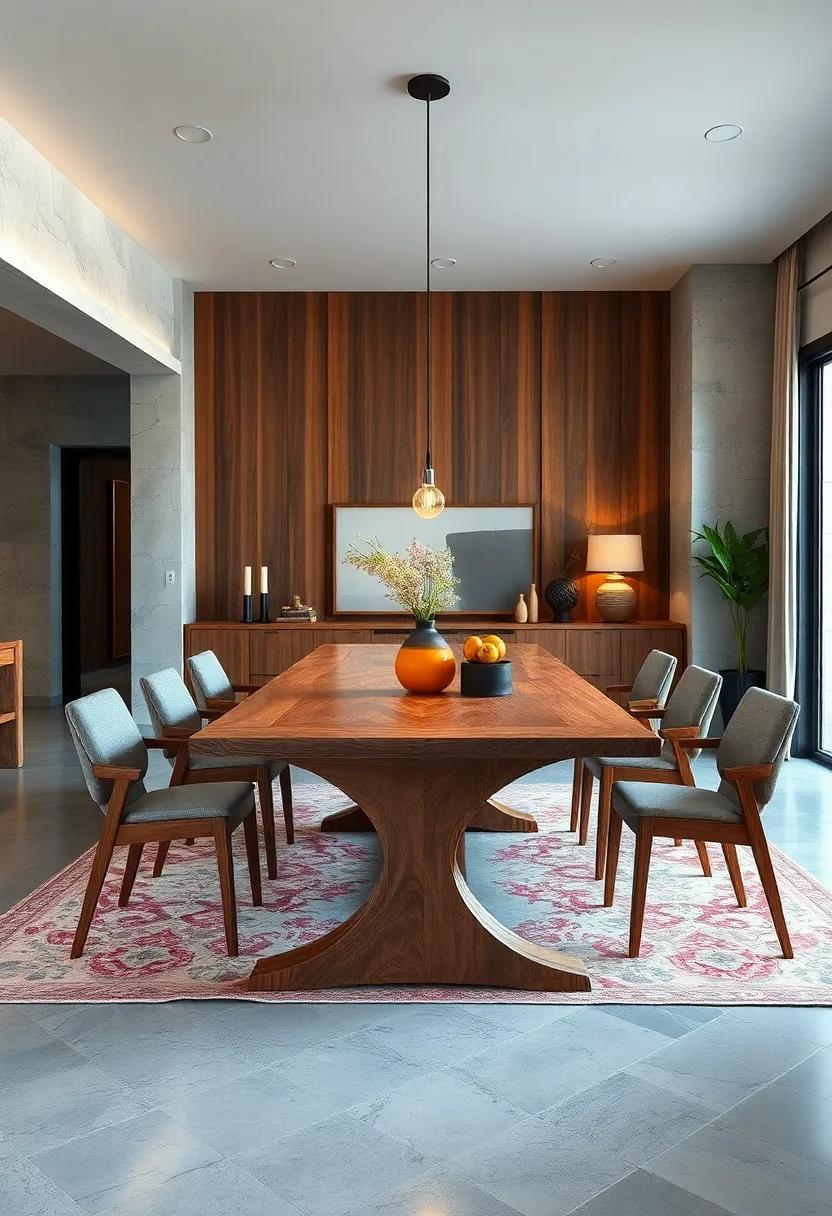 Rustic Wood Extendable Dining Tables Showcasing Natural Grain and Handcrafted Charm for Warm Ambiance