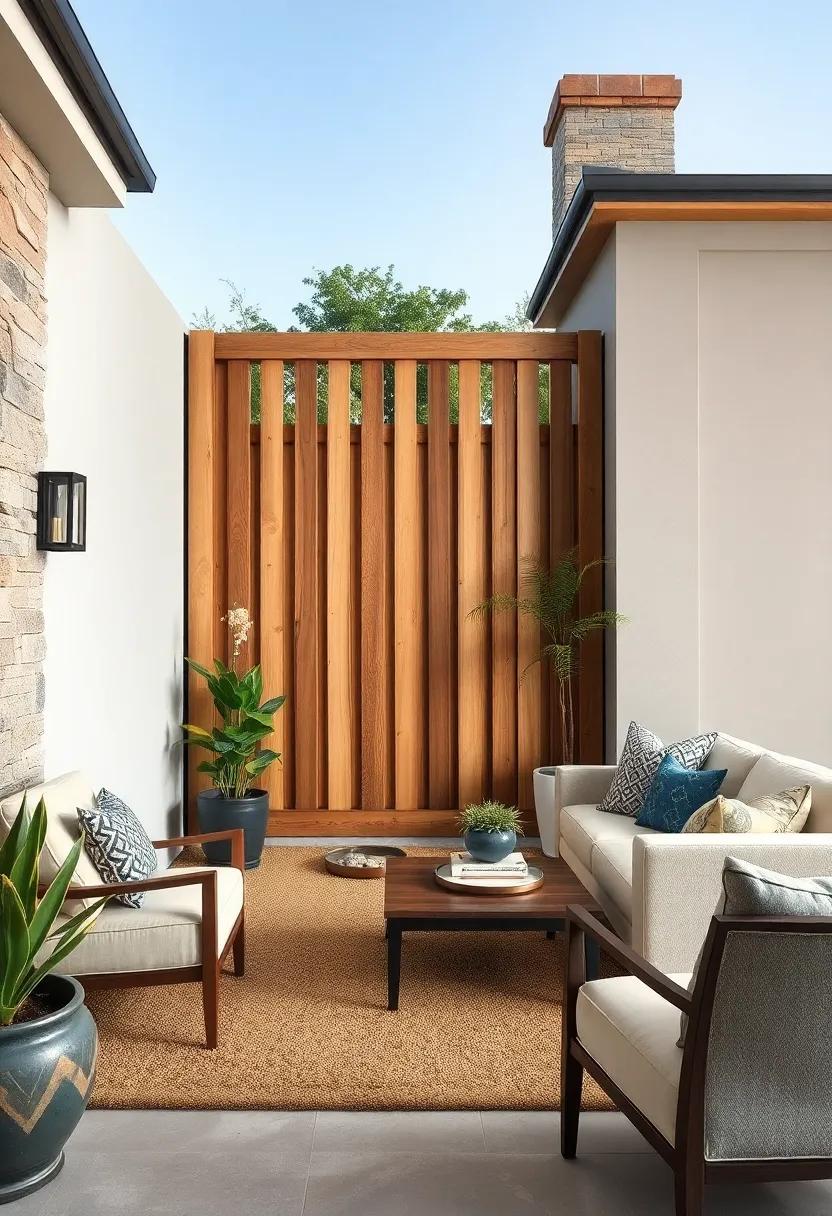 Craftsman Style Privacy Fences With Bold Vertical Boards and Natural Stone Base Highlighting Artistic Charm