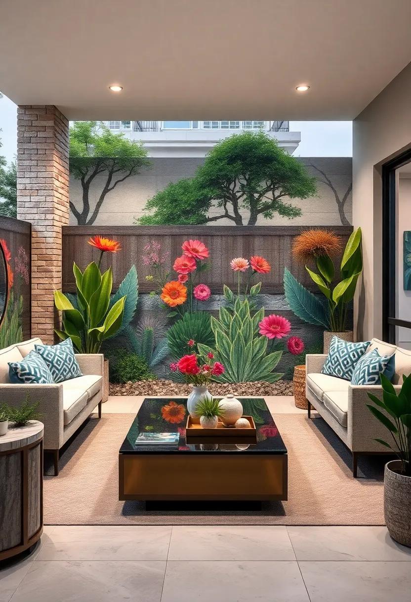 Bold Fence Designs Featuring Large Scale Murals or Artistic Paintings Adding Unique Character to the Entryway