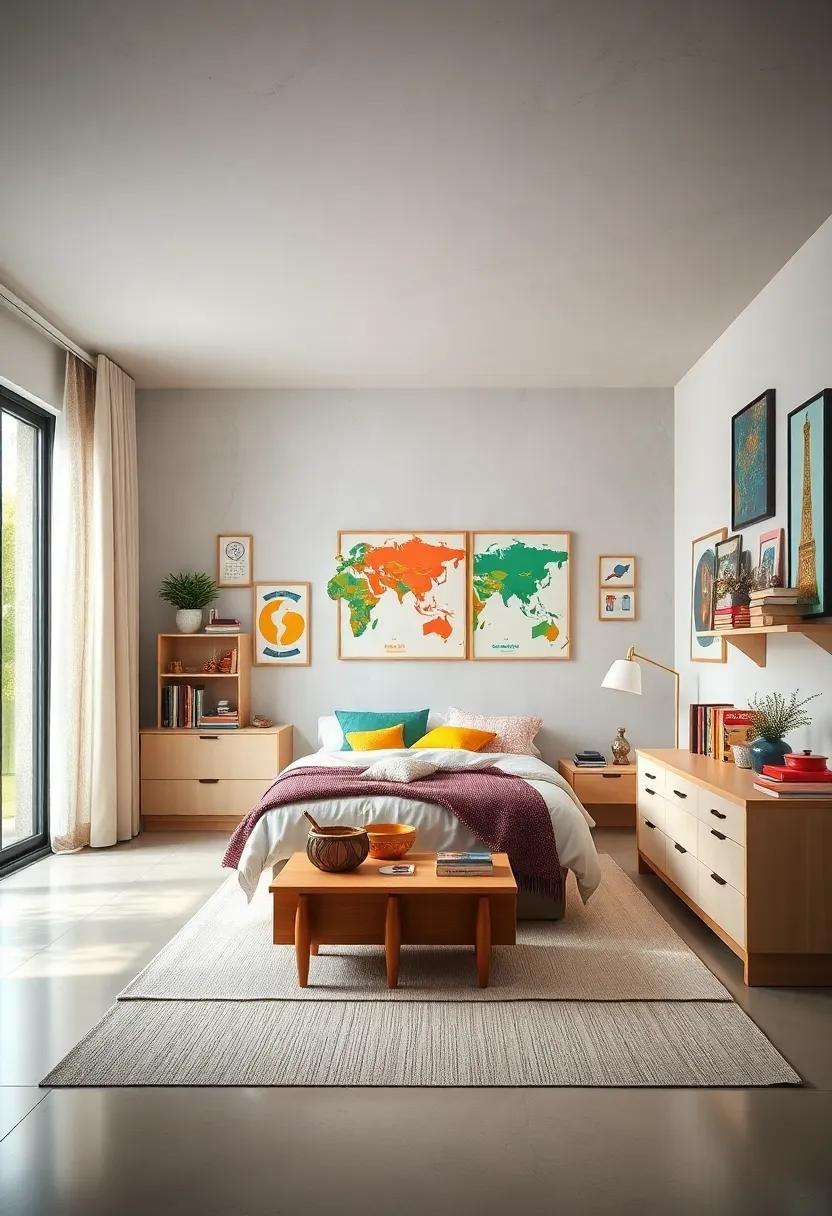 Incorporating Vibrant Wall Art and Educational Decor That Inspire Curiosity and Motivation