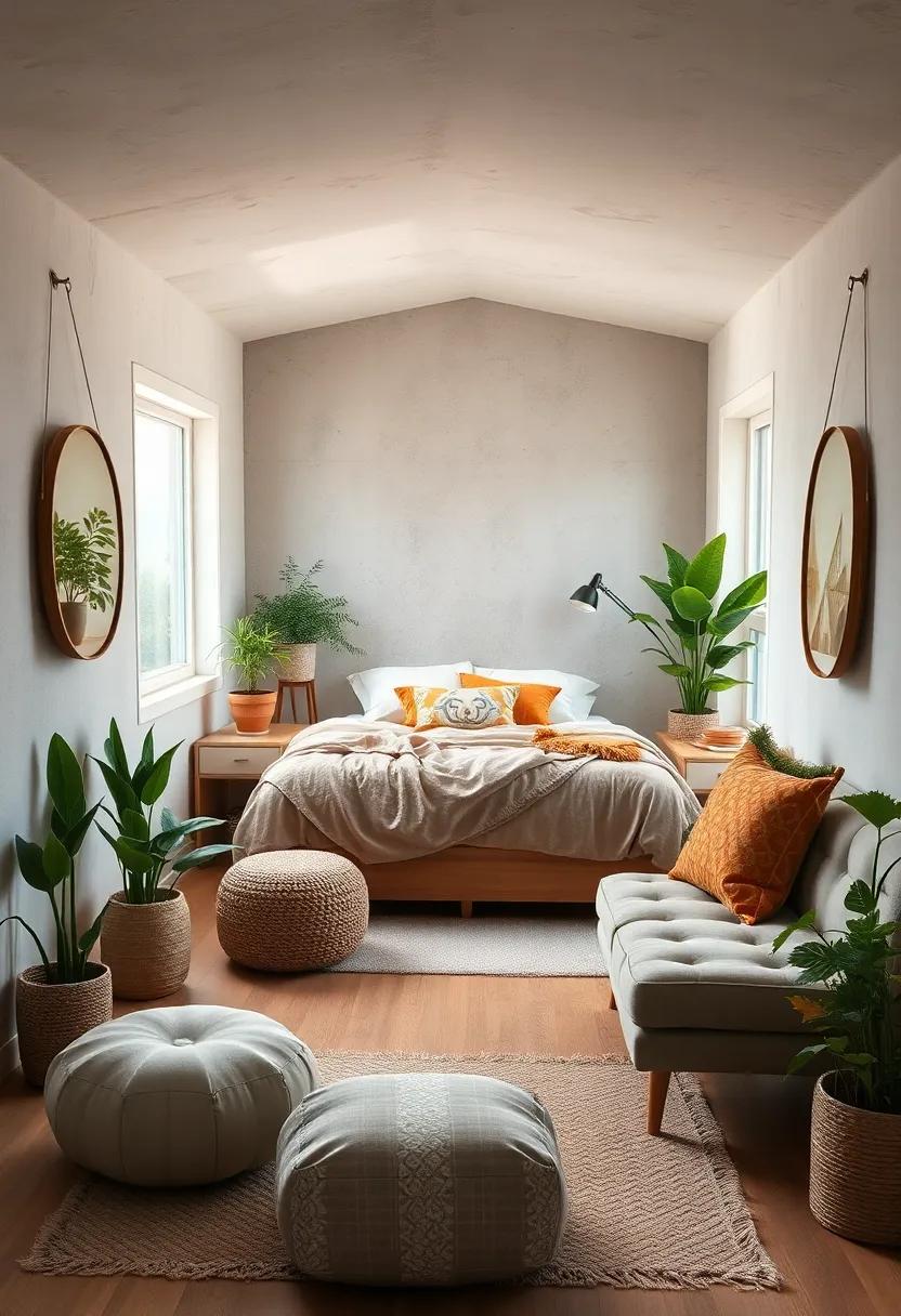 Creative Use of Vertical Space With Wall-Mounted Shelves and Hooks for Personal Items